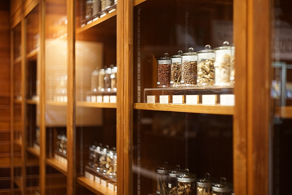Traditional herbal medicine cabinet (representative image)