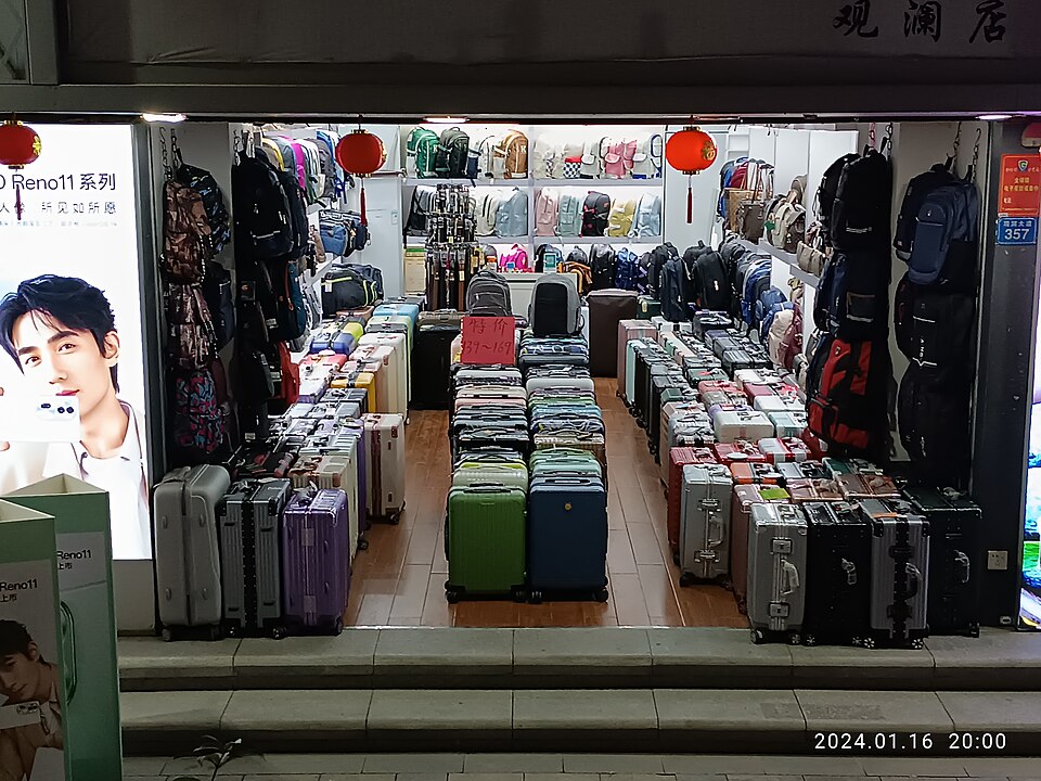 Suitcases and travel luggage on display (representative image)